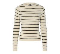 Pieces Longsleeve "Pcmira" in Creme - Größe S | Damen Tops