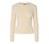 Pieces Longsleeve "Pcmira" in Creme - Größe S | Damen Tops