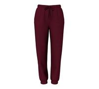 Pieces Sweathose "Chilli" in Dunkelrot - Größe M | Damenhosen