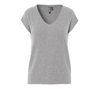 Pieces Damen T-Shirt pcBillo Lurex Stripes in grau Pieces