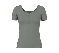 Pieces Slim Fit T-Shirt aus Baumwoll-Mix Modell 'KITTE' in Schilf, Größe L