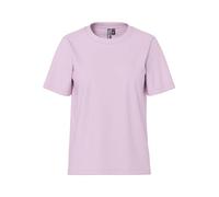 Rundhalsshirt PIECES "PCRIA SS SOLID TEE NOOS BC", Damen, Gr. S, winsome orchid, Single Jersey, Obermaterial: 100% Baumwolle, unifarben, regular fit normal, Rundhals, Shirts Rundhalsshirt (71901049-S)