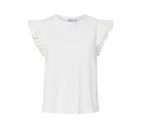 PIECES Regular Fit T-Shirt aus reiner Baumwolle Modell 'PANDRIA' in Weiss, Größe M