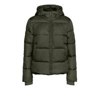 PIECES Regular Fit Steppjacke mit Kapuze Modell 'BEE NEW' in Khaki, Größe M