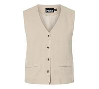 PIECES - PCVINSTY SHORT VEST Silver Lining - Gr. - XL