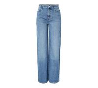 Pieces Selma Mb New Wide Leg Hochtaillierte Jeans 27 Medium Blue Denim