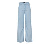 PIECES - PCSMIDI MW WIDE DENIM JEANS Light Blue Denim - Gr. - 28/32