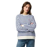 PIECES Oversized Sweatshirt aus Baumwoll-Mix Modell 'GRETA' in Royal, Größe XS