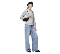 Pieces Hoodie Zip Chilli in Hellgrau L Regular Fit