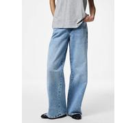 Pieces Wide Leg Jeans Selma in Light Blue W32 / L32 Loose Fit