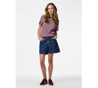 Pieces Regular Fit Jeansshorts aus Baumwoll-Mix Modell 'ABBI' in Jeansblau, Größe XS