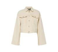 Pieces Jeansjacke "Vala" in Beige - 58% | Größe XS | Damenjacken