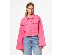 Pieces Jeansjacke "Vala" in Pink - Größe XS | Damenjacken