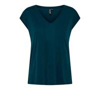 Pieces Kamala Kurzarm-t-shirt Mit V-ausschnitt