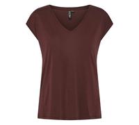 Pieces Kamala Kurzarm-t-shirt Mit V-ausschnitt