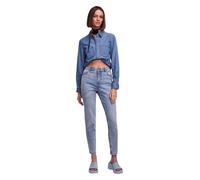 Pieces Kesia Mom Jeans mit hohem Bund in Hellblau XL Tapered