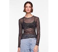 PIECES Pcninni Ls Mesh Top Noos Bc für Damen - XS