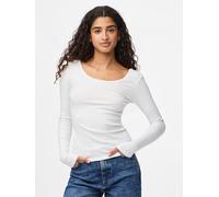 Pieces Longsleeve "Kitte" in Weiß - Größe M | Damen Tops