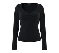 Pieces Longsleeve "Pcmaliva" in Schwarz - Größe XL | Damen Tops