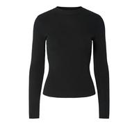 Pieces Longsleeve PCMIRA – Strickpullover, Rundhals, Schwarz, Damen XS