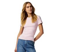 PIECES Slim Fit T-Shirt mit Rundhals Modell 'LULA' in Rosa, Größe XL