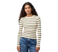 Pieces Longsleeve "Pcmira" in Creme - Größe XL | Damen Tops