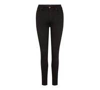 PIECES NOS Damen Pcnora SKN HW ANK Stay Black Bl617/NOOS Skinny Jeans, per Pack Schwarz (Black Black), 34 (Herstellergröße: XS)