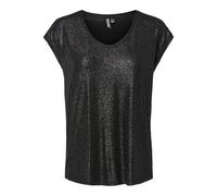 Pieces - Bekleidung Pcalice Ss Glitter Tee Jrs Noos Bc - schwarz - Größe S