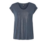PIECES - PCALICE SS GLITTER TEE JRS NOOS BC Ombre Blue - Gr. - XS