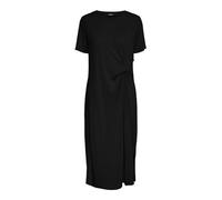 Pieces Fließendes Freizeitkleid mit Taillenraffung Modell 'NORA' in Black, Größe S