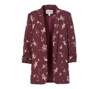 Pieces Boss 3/4 Printed Blazer S Tawny Port