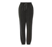 Sweatpants PIECES "PCCHILLI HW WASHED SWEAT PANTS NOOS BC", Damen, Gr. S (36), N-Gr, schwarz (schwarz detail:washed), Sweatware, Obermaterial: 50% Baumwolle, 50% Polyester, unifarben, modisch, normal,