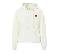 PIECES - PCCHILLI LS EMB JRS HOODIE BC White Pepper - Gr. - XL