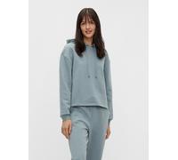 Hoodie PIECES "PCCHILLI LS HOODIE NOOS BC", Damen, Gr. XXL, grau (trooper), Sweatware, Obermaterial: 60% Baumwolle, 40% Polyester, unifarben, regular fit taillenbedeckt, Rundhals, Sweatshirts Hoodie (