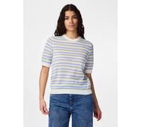 PIECES - PCDIANA SS O-NECK STRIPE KNIT PWP BC Cloud Dancer - Gr. - M