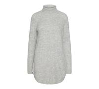 Pieces Ellen Rollkragenpullover XL Light Grey Melange