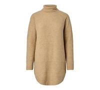 Pieces Loose Fit Rollkragenpullover mit Woll-Anteil Modell 'ELLEN' in Beige, Größe M