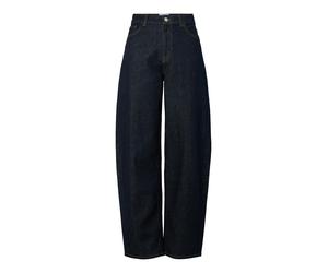 PIECES - PCGRACE MW BARREL ANK JEANS NOOS BC Dark Blue Denim - Gr. - 30