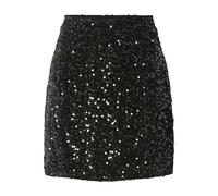 Pieces Mini-Rock mit Pailletten Modell 'KAM' in Black, Größe S