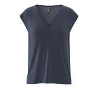 PIECES Pckamala Lace V-Neck Tee JRS Fc Bc