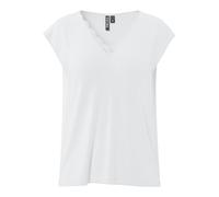 PIECES - PCKAMALA LACE V-NECK TEE JRS NOOS BC Bright White - Gr. - XS