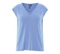 PIECES - PCKAMALA LACE V-NECK TEE JRS NOOS BC hydrangea - Gr. - L