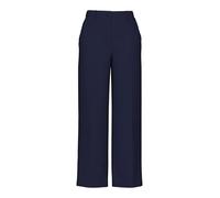 Anzughose PIECES "PCKAMIL HW WIDE PANT NOOS", Damen, Gr. XL (42), Länge 30, blau (maritime blau), Web, Obermaterial: 80% Polyester, 17% Viskose, 3% Elasthan, unifarben, normal, Hosen Anzughose (483229