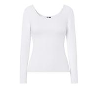 Pieces Longsleeve "Kitte" in Weiß - Größe L | Damen Tops