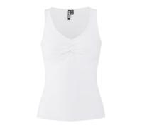 Pieces Slim Fit Top aus Viskose-Mix Modell 'MALIVA' in Weiss, Größe M