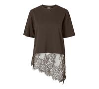 PIECES - PCMAVE SS LACE T-SHIRT JRS DM - Gr. - XL