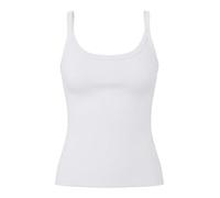 Pieces Slim Fit Tank Top aus Bio-Baumwoll-Mix Modell 'MAY' in Weiss, Größe M