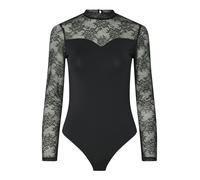 PIECES - PCMILLY LS LACE BODYSTOCKING NOOS black - Gr. - M