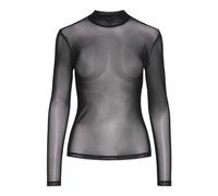 PIECES Pcninni Ls T-Neck Mesh Top Noos Bc