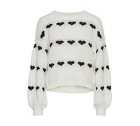 PIECES Pcnove Ls O-Neck Heart Knit Bc